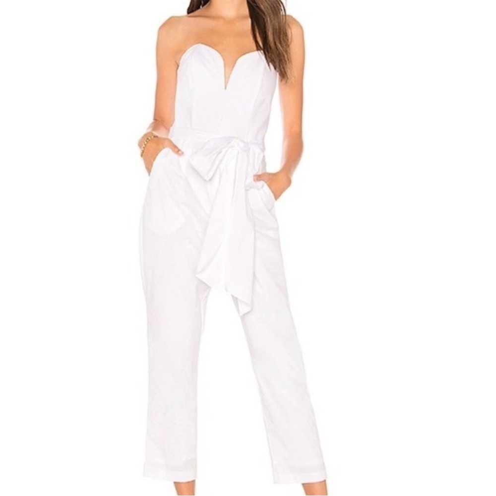 Amanda Uprichard Cherri Strapless Jumpsuit